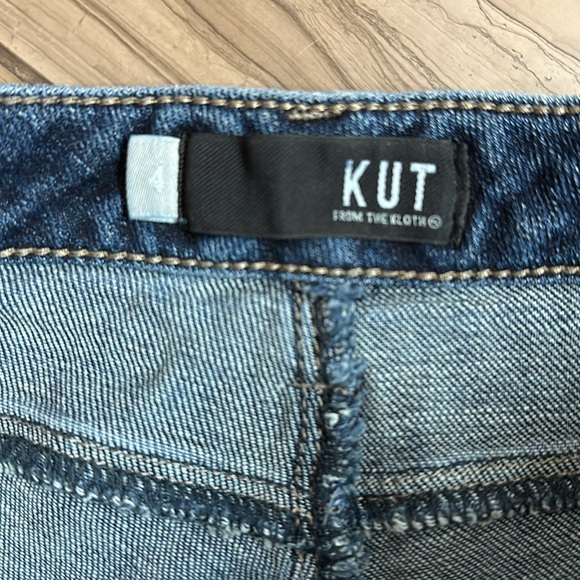 Kut from the Kloth Reese button fly raw hem jeans 4 - Picture 5 of 7